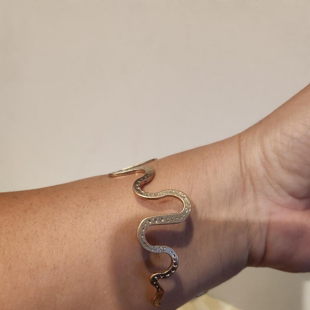 Zara gold tone snake bracelet - Picture 5 of 6